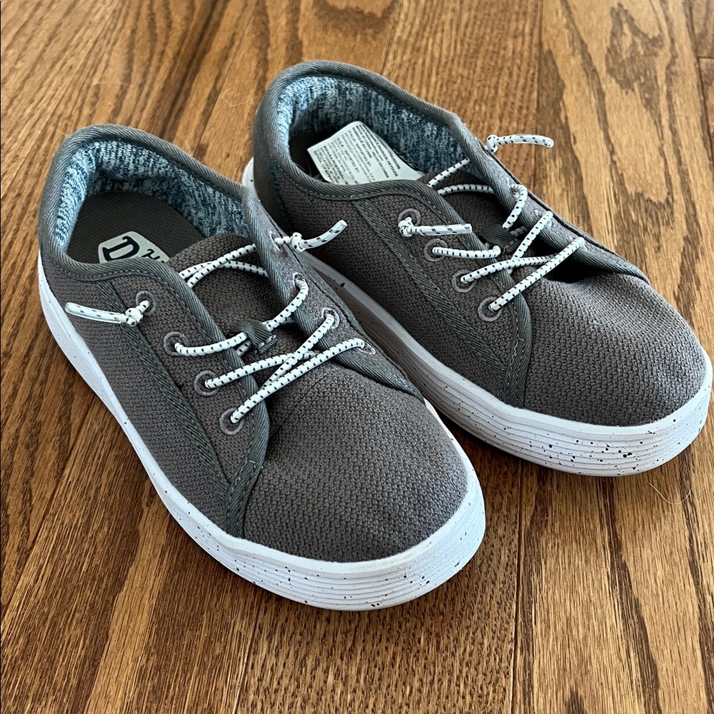 Hey Dude Gray Sneakers with White Accents